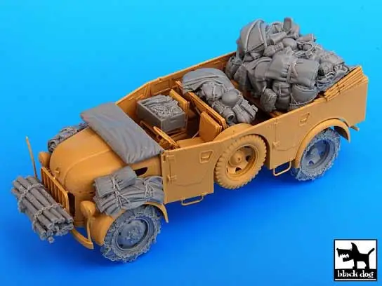 Black Dog 1:35 Steyr 1500 Accessories Set - modelbouw Hoge Kwaliteit