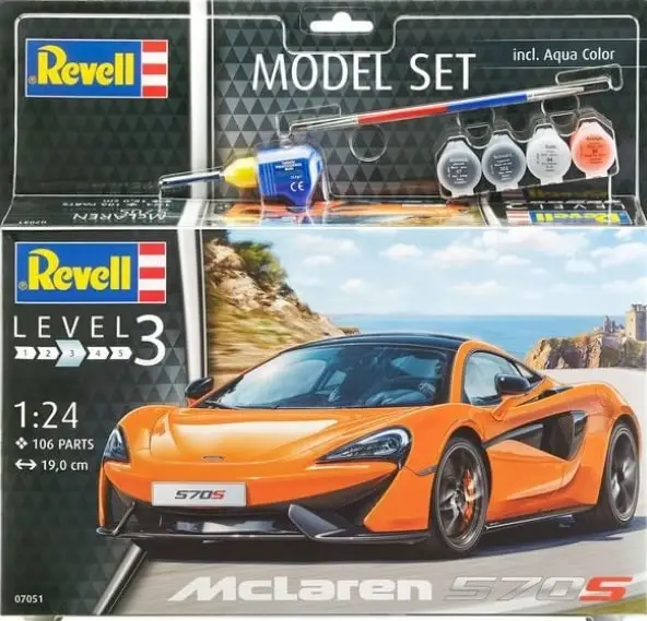 Revell 1:24 Mclaren 570S + Paint #REV67051 Populair