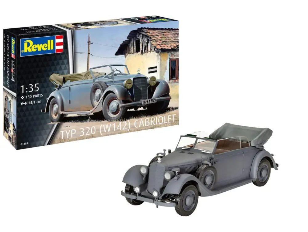 Revell 1:35 Typ 320 (W142) Cabriolet - modelbouw Hoge Kwaliteit