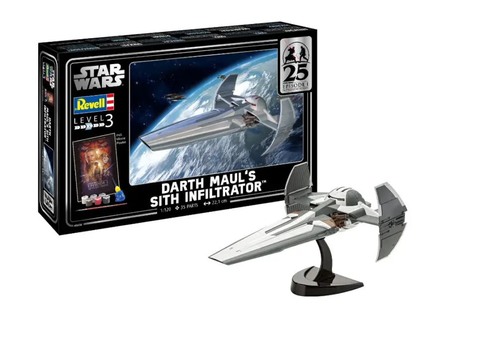 Revell 1:120 Geschenkset Ep1 Darth Maul'S Sith Infiltrator - modelbouw Op = Op