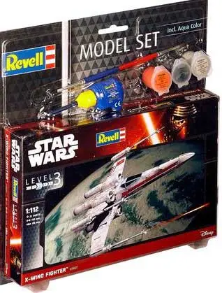Finale Uitverkoop Revell 1:112 X-Wing Fighter - Star Wars - Model Set - modelbouw
