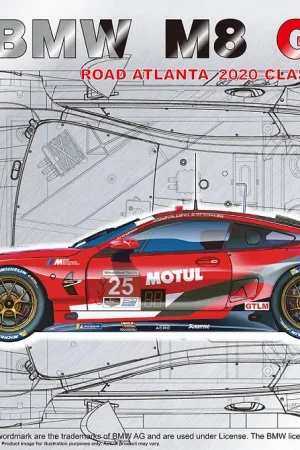 Nunu 1:24 Bmw M8 Gte Road Atlanta 2020 Class Winner #PN24043 Weekendaanbieding