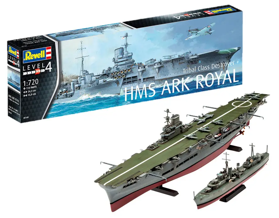 Revell 1:720 Hms Ark Royal Tribal Class Destroyer - modelbouw Exclusieve Aanbieding