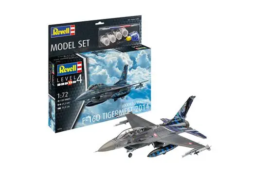 Gecertificeerd Revell 1:72 Lockheed Martin F-16D Tigermeet 2014 Model Set - modelbouw