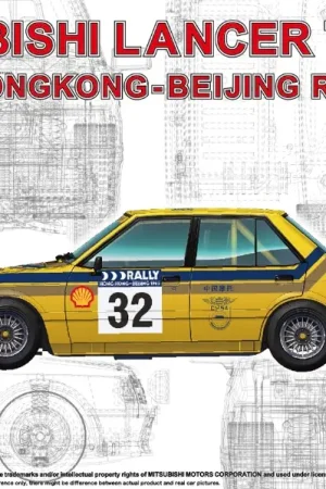 Koopje Nunu 1:24 Mitsubishi Lancer Turbo 1985 Hong Kong-Beijing Rally - modelbouw
