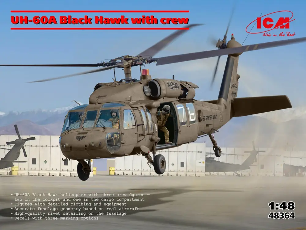 ICM 1:48 UH-60A Black Hawk with crew PRE-ORDER - modelbouw Koop Online