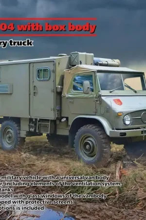 Icm 1:35 Unimog S 404 With Box Body German Military Truck - modelbouw Betrouwbaar