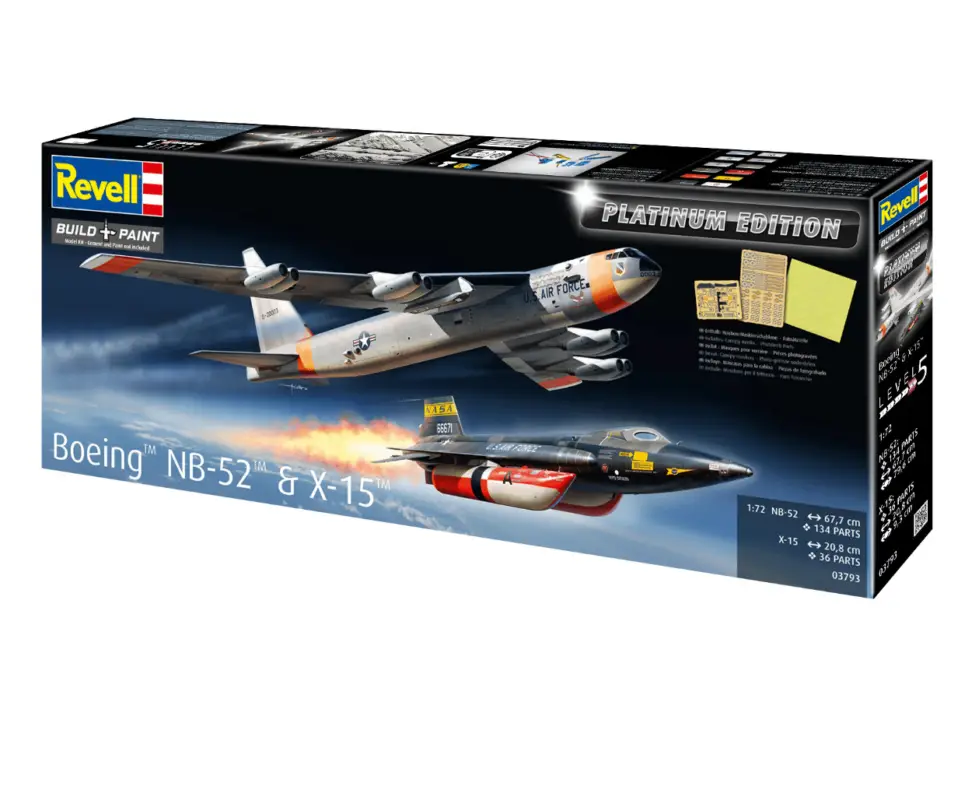 Exclusieve Aanbieding Revell 1:72 Boeing B-52D Stratofortress - Platinum Edition 03793 - modelbouw