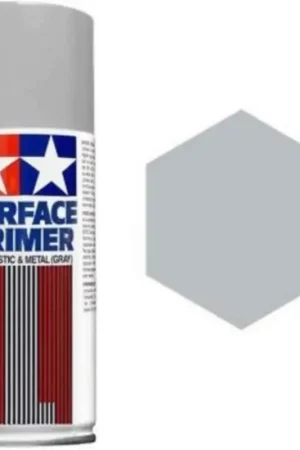 Uitverkoop Tamiya Fine Surface Primer For Plastic & Metal, Light Gray (180Ml) - modelbouw
