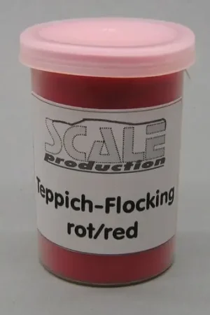 Scale production 1:24 INTERIOR FLOCKING RED - modelbouw Direct Beschikbaar