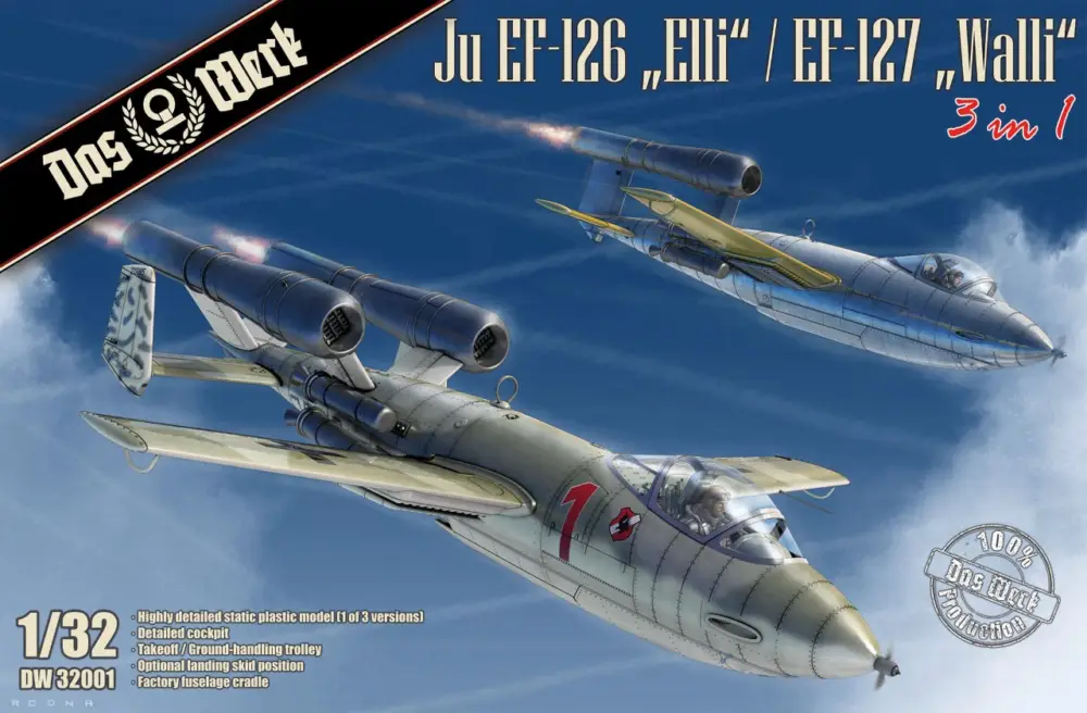Bestel Nu Das Werk 1:32 Ju Ef-126 Elli / Ef-127 Walli 3In1 (4) - modelbouw