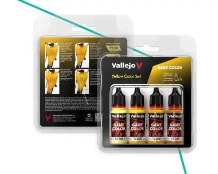 Vallejo Yellow Color Set - 4X18Ml - modelbouw Meest Verkocht