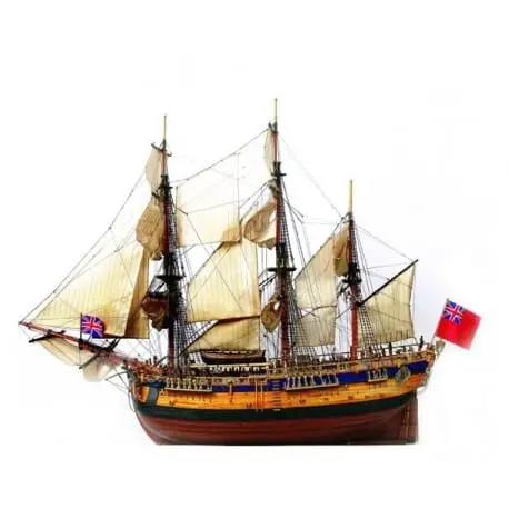 Occre 1:54 Hms Endeavour houten bouwpakket Actieprijs