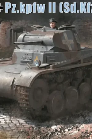 Express Levering Gecko models 1:16 PZ. KPFW. II (SD. KFZ. 121) AUSF. A/B/C - modelbouw