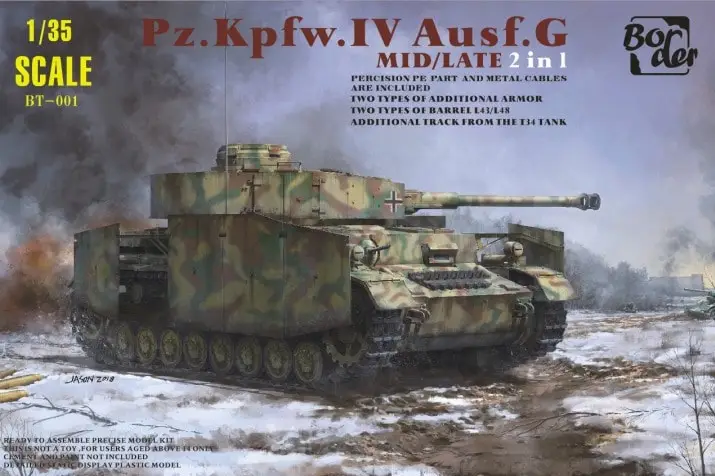 Betrouwbaar Border Model 1:35 Panzer Iv Ausf.G Mid/Late 2In1 - modelbouw