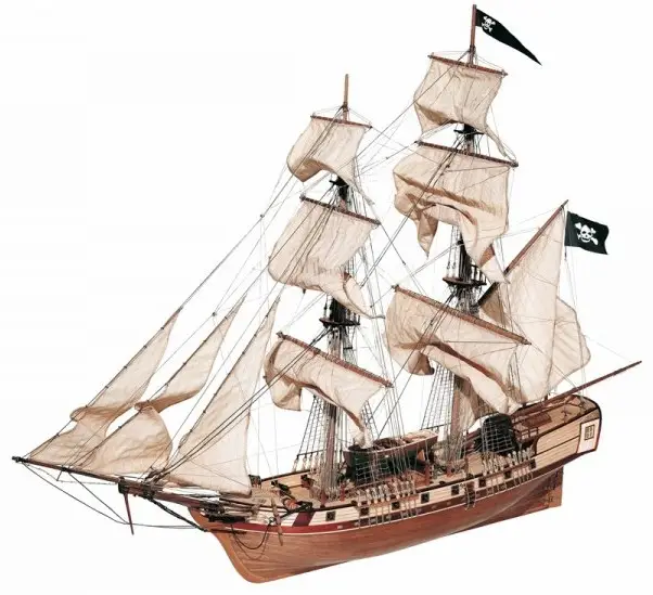 Gecertificeerd Occre 1:80 Corsair houten bouwpakket #13600