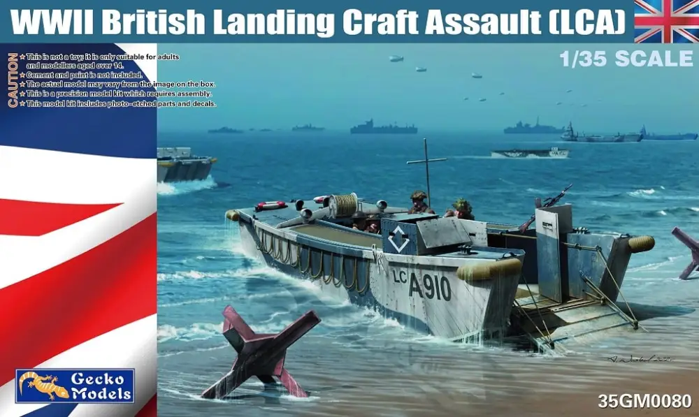 Populair Gecko Models 1:35 Wwii British Landing Craft Assault Lca - modelbouw