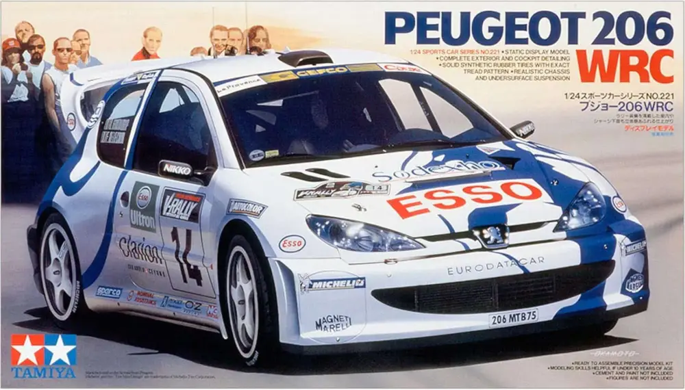Weekendaanbieding Tamiya 1:24 PEUGEOT 206 WRC M.CARLO 1999 - modelbouw