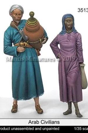 Fabrieksprijs Mantis Miniatures 1:35 Arab Civilians - modelbouw