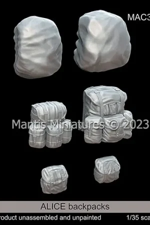 Mantis Miniatures 1:35 Alice Backpacks - modelbouw Aanbieding