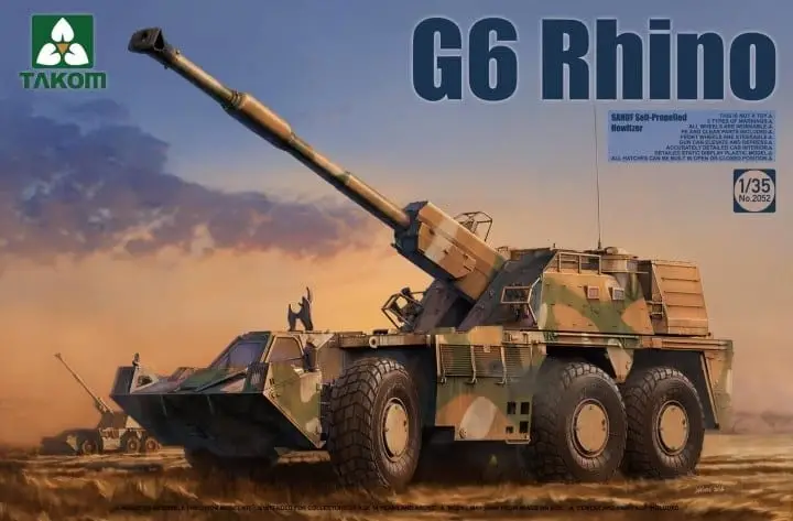 Alleen Vandaag Takom 1:35 G6 Rhino - Sandf Self-Propelled Howitzer - modelbouw