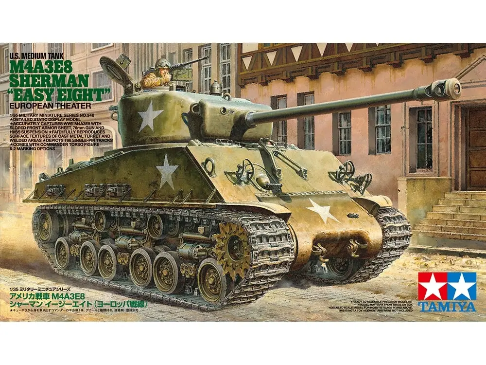 Laatste Versie Tamiya 1:35 M4A3E8 "Easy Eight" European Theather - modelbouw