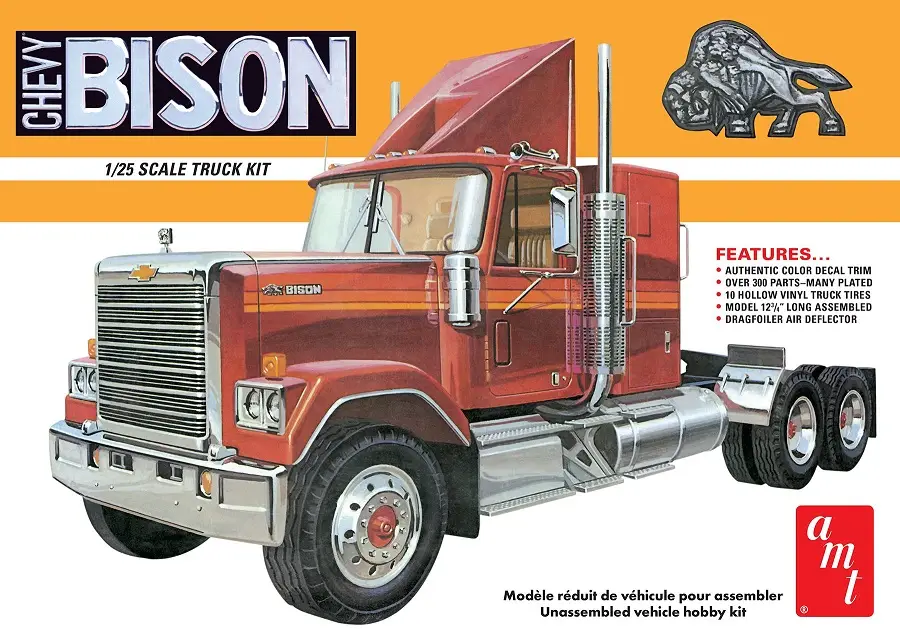 Amt 1:25 Chevrolet Bison Conventional Tractor #AMT-1390 Bestel Nu