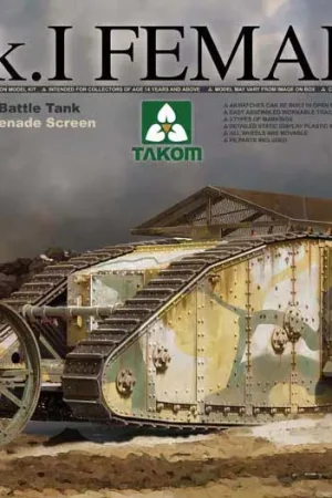 Takom 1:35 MK. I FEMALE - WWI HEAVY BATTLE TANK Direct Beschikbaar