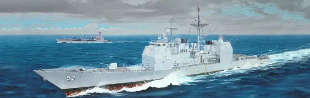 Bestel Nu Trumpeter 1:200 USS Mobile Bay CG-53 - modelbouw