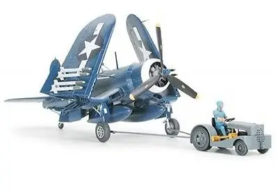 Fabrieksprijs Tamiya 1:48 Vought F4-1D Corsair With Moto-Tug - modelbouw