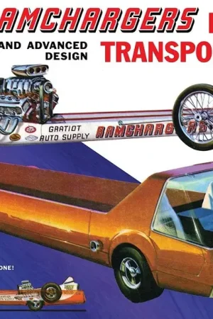 Beste Prijs Mpc 1:25 Ramchargers Dragster And Transporter Truck - modelbouw