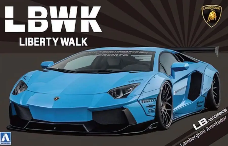 Koopje Aoshima 1:24 Lb Works Lamborghini Aventador Version 1 #AO05989