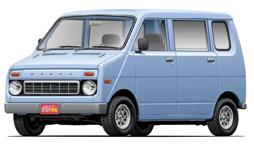Aoshima 1:20 Honda Va Life Step Van 1974 - modelbouw Gecertificeerd