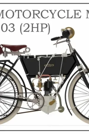 Op = Op Copper state models 1:35 FRENCH MOTORCYCLE MODEL P - TYPE C 1903 (2hp) #35006 - modelbouw