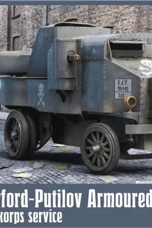 Copper State Models 1:35 Garford-Putilov Armoured Car, Freikorps Service - modelbouw Direct Beschikbaar