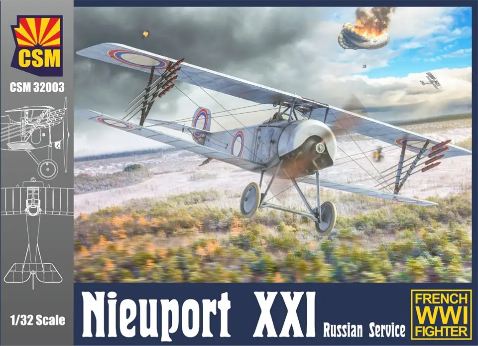 Copper State Models 1:32 Nieuport Xxi - Russian Service - modelbouw Shop Nu