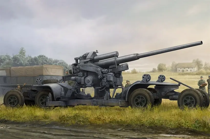 Veilige Betaling Hobbyboss 1:35 GERMAN 12.8CM FLAK 40 - modelbouw
