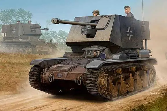 Hobbyboss 1:35 5Cm Pak (T) Sfl. Auf Fgst Panzer.35 R731 - modelbouw Bestel Nu