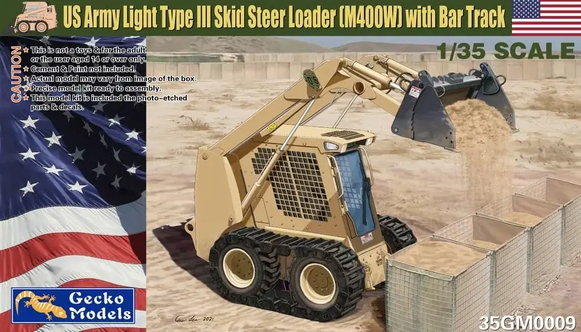 Gecko Models 1:35 Us Army Light Type Iii Skid Steer Loader - modelbouw Populair