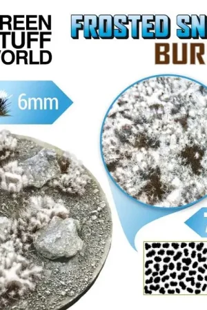 Green Stuff World Frosted Tuft Snow Burnt - 6Mm - modelbouw Direct Verzonden