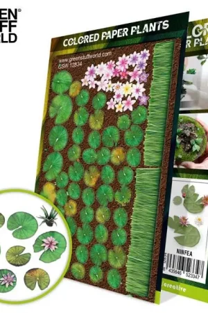 Laatste Versie Green Stuff World Colored Paper Plants Ninfea - modelbouw