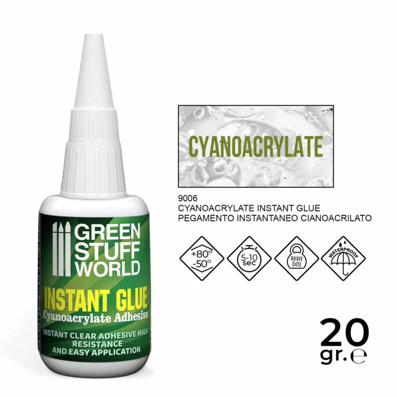 Dagaanbieding Green Stuff World Cyanocrylate Adhesive 20Gr #GSW9006