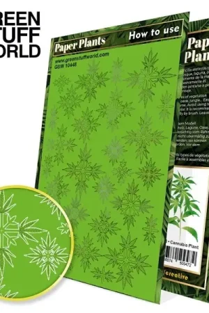 Nu Kopen Green Stuff World Paper Plants - Cannabis Plant - modelbouw