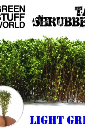 Betrouwbaar Green Stuff World Tall Shrubbery - Light Green - modelbouw