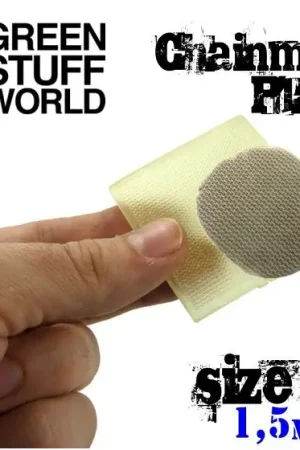 Green Stuff World Texture Plate - Chainmail Size M - modelbouw Veilige Betaling