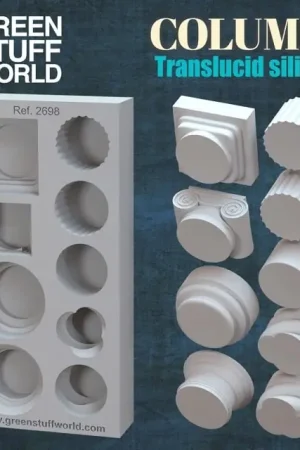 Beperkt Aanbod Green Stuff World Silicone Molds - Columns - modelbouw