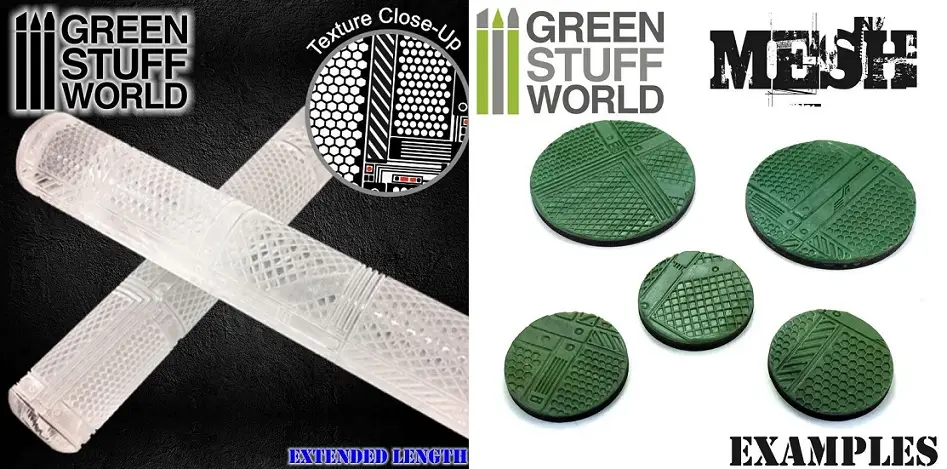 Snelle Levering Green Stuff World Rolling Pin - Mesh - modelbouw
