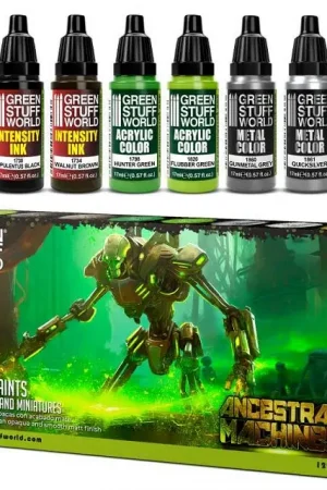 Beperkt Aanbod Green Stuff World Paint Set - Ancestral Machines - modelbouw
