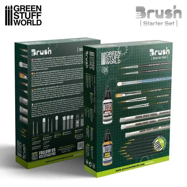Gratis Retour Green Stuff World Basic Brush Set #GSW11644