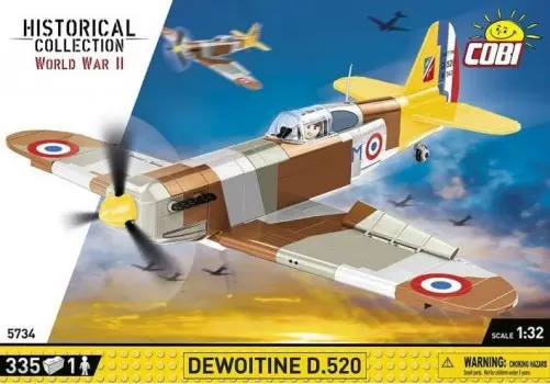 Cobi 335 Pc Hc Wwii / 5734 / Dewoitine D.520 - modelbouw Gereduceerde Prijs